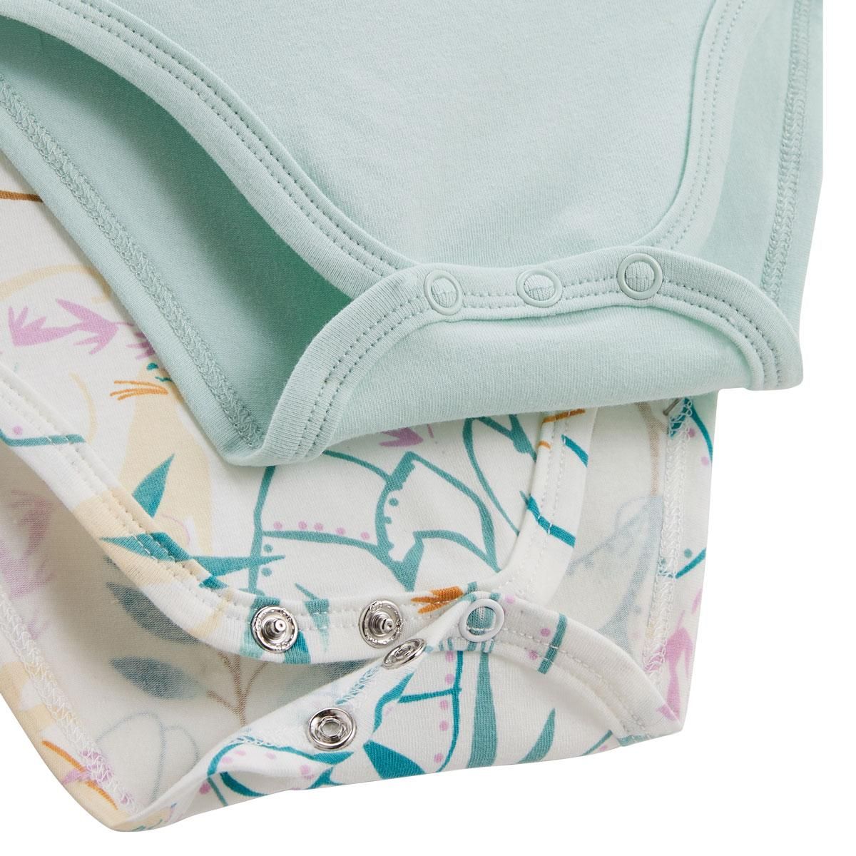 Petit Béguin Lot de 2 bodies bébé manches courtes Patroika