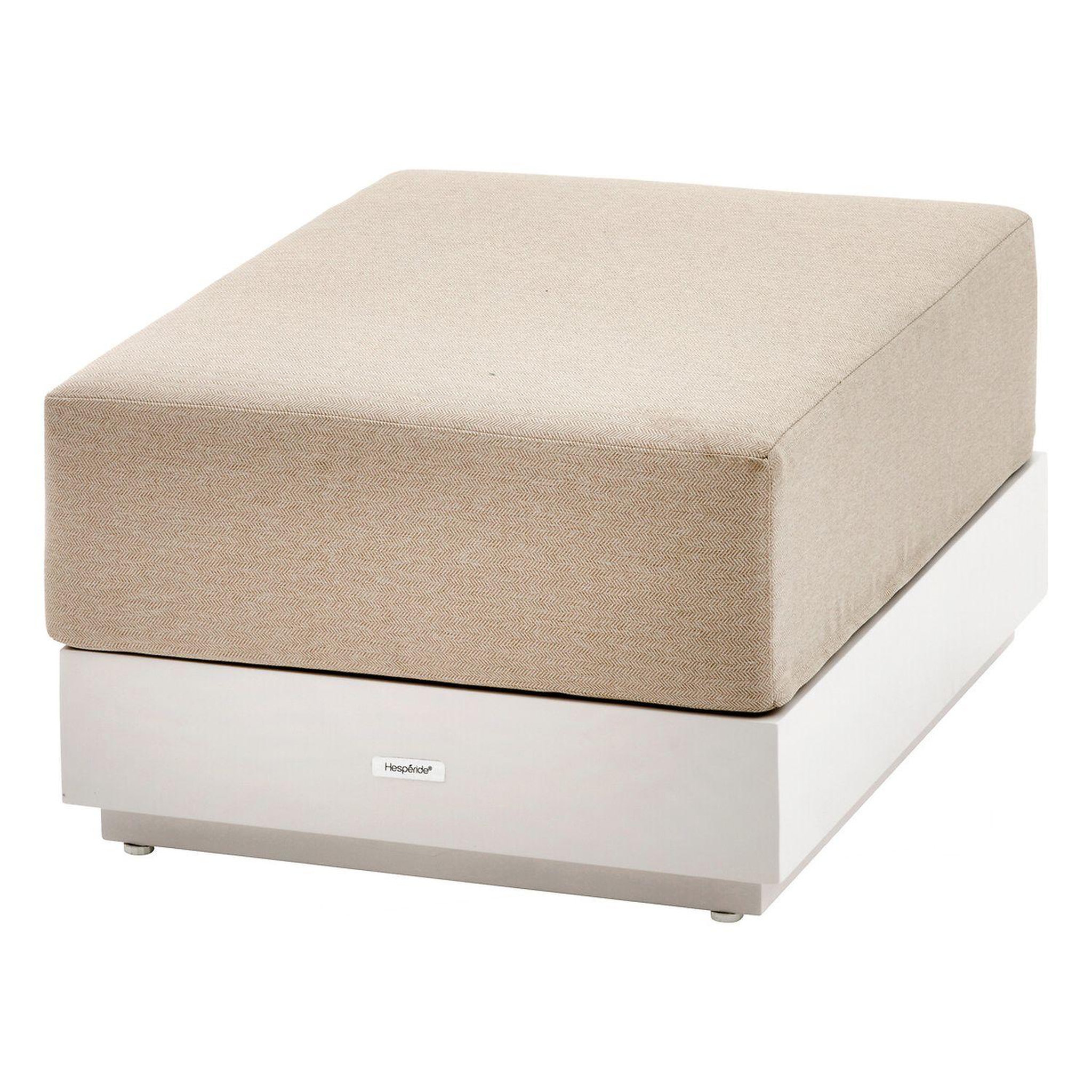 HESPERIDE Pouf de jardin en aluminium ALLURE - Avoine
