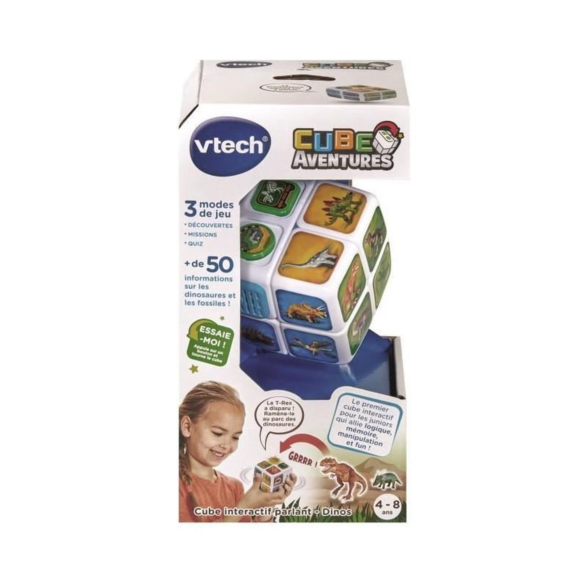 Voir la diapositive 5 : VTECH Cube aventures Dino interactif