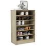 Voir la diapositive 4 : VIDAXL Armoire a chaussures Chene Sonoma 60x35x92 cm Bois d'ingenierie
