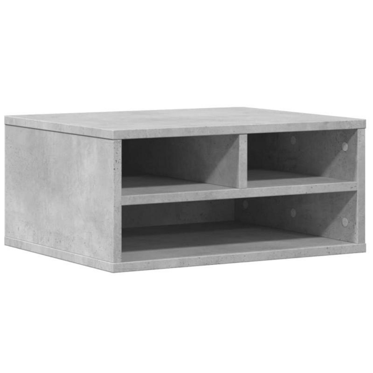 VIDAXL Support d imprimante gris béton 49x40x22,5 cm bois d ingénierie