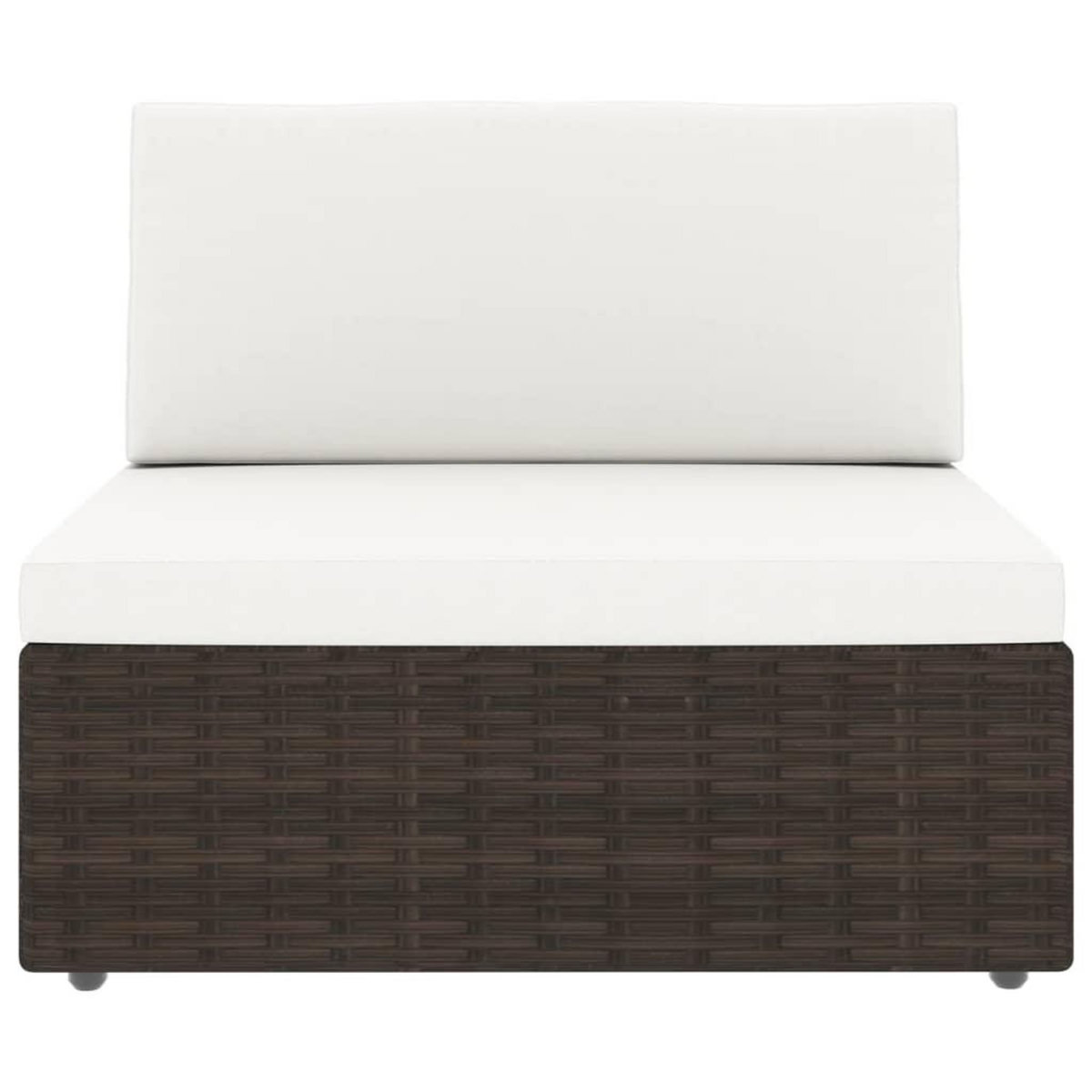 VIDAXL Salon de jardin 8 pcs Resine tressee Marron