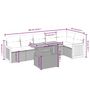 Voir la diapositive 4 : VIDAXL Salon de jardin avec coussins 7 pcs beige resine tressee