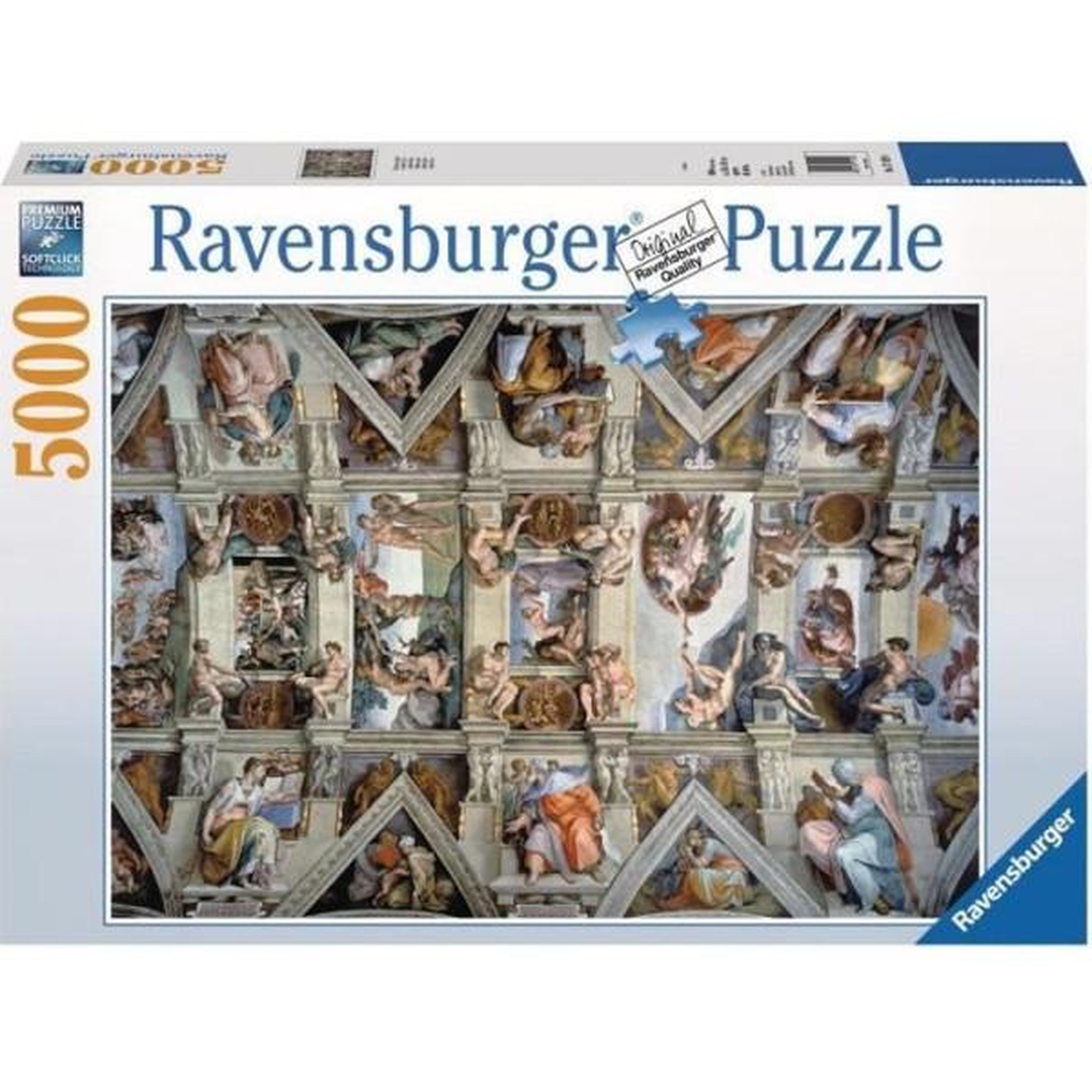 RAVENSBURGER Puzzle adulte 5000 p - chapelle sixtine - ravensburger - architecture et monument - multicolore