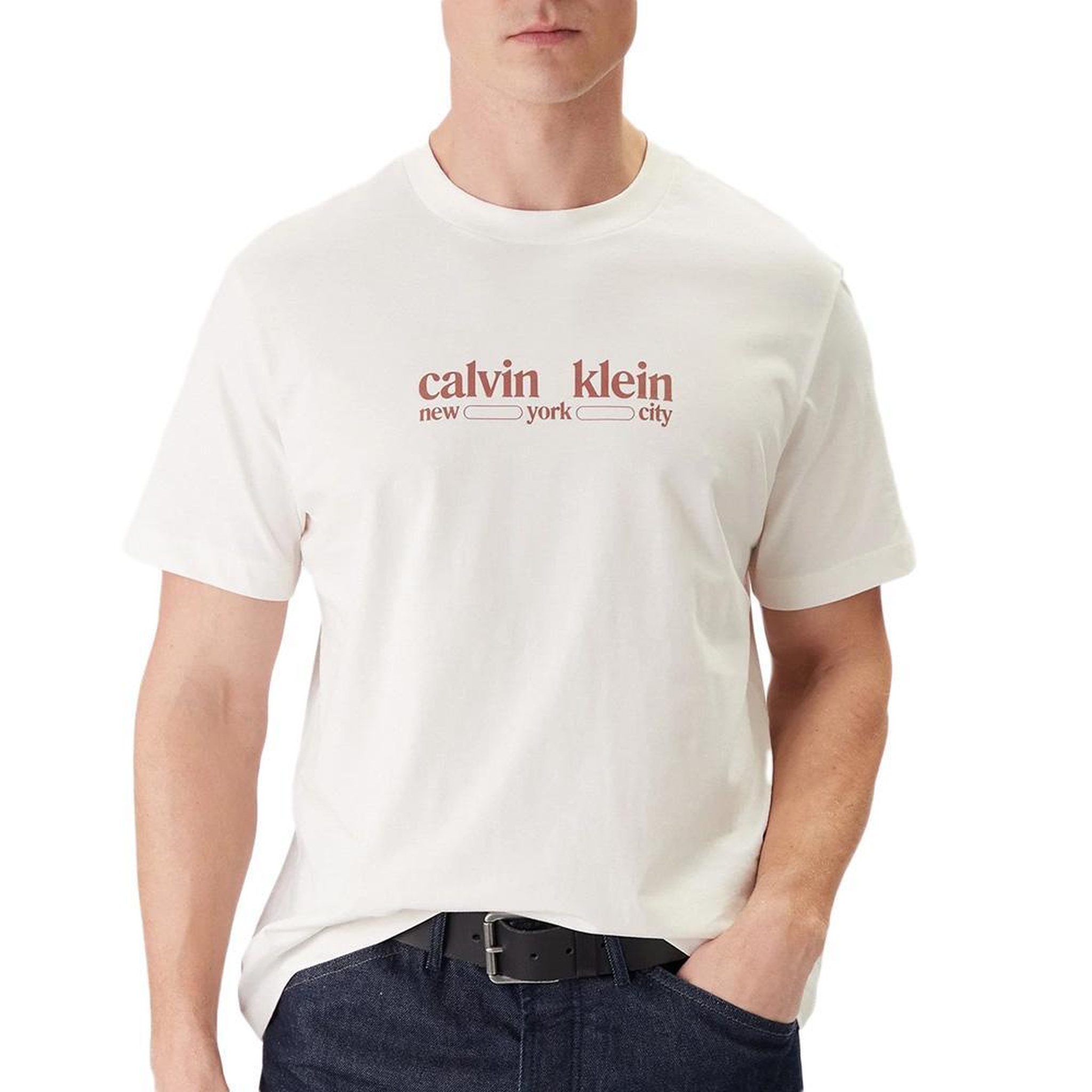 Voir la diapositive 1 : CALVIN KLEIN JEANS T-Shirt Blanc Homme Calvin Klein Jeans LV14RE831G