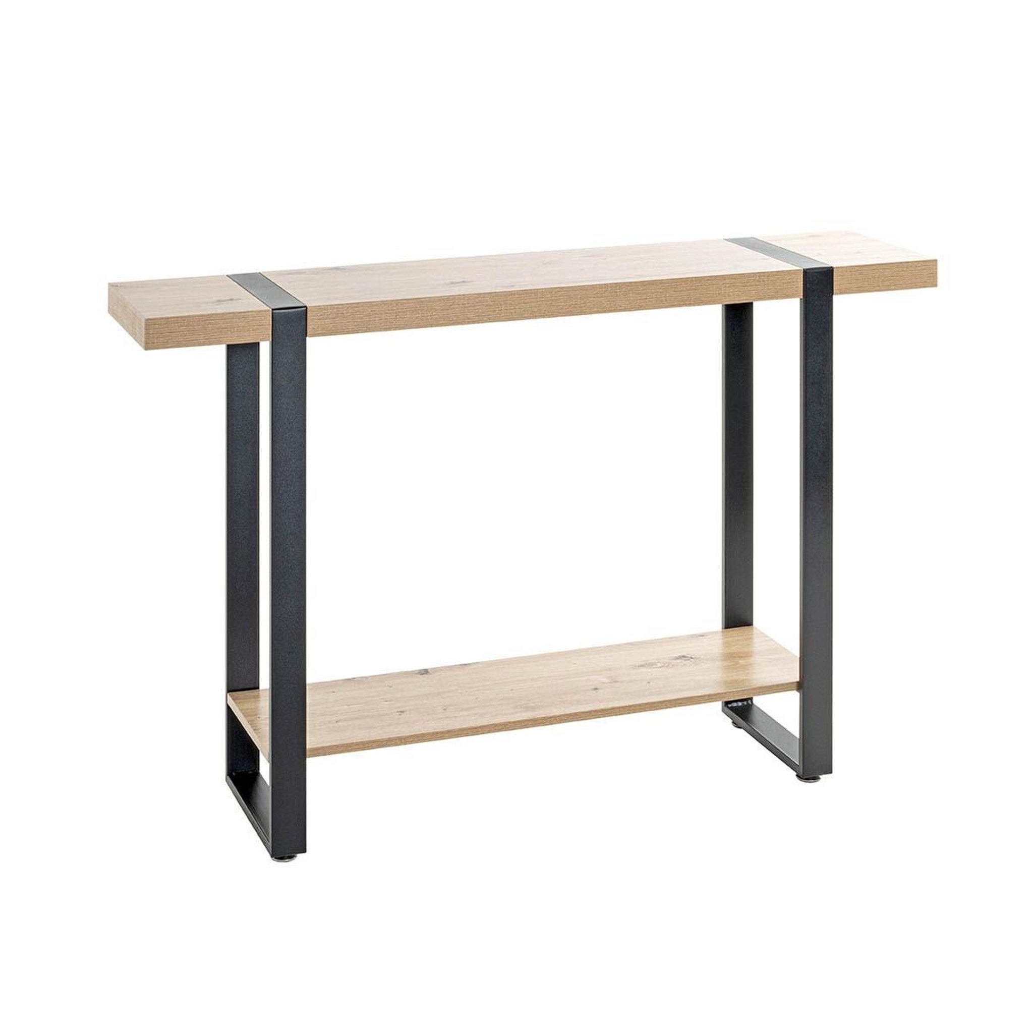 Paris Prix Console design  miranda  120cm chêne & noir