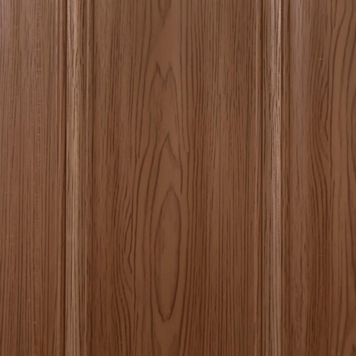 tectake Porte accordéon profil à double paroi avec poignée coulissante marron teck