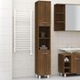 Voir la diapositive 1 : VIDAXL Armoire de bain Chene marron 30x30x179 cm Bois d'ingenierie