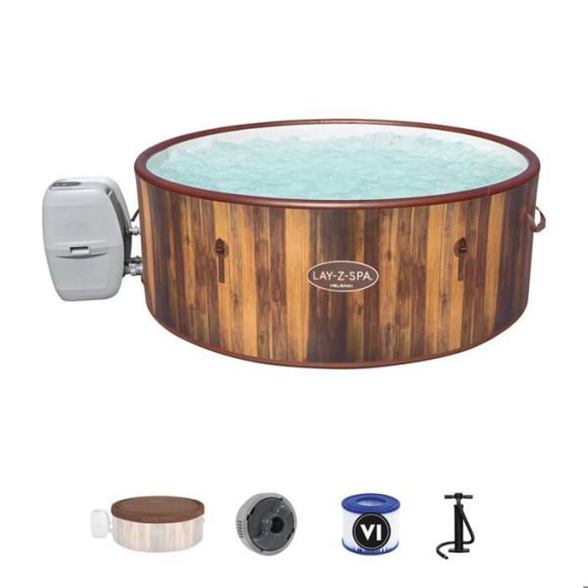 Voir la diapositive 3 : BESTWAY BESTWAY Spa gonflable rond Lay-Z-Spa Helsinki Airjet™ 5 - 7 personnes Wifi
