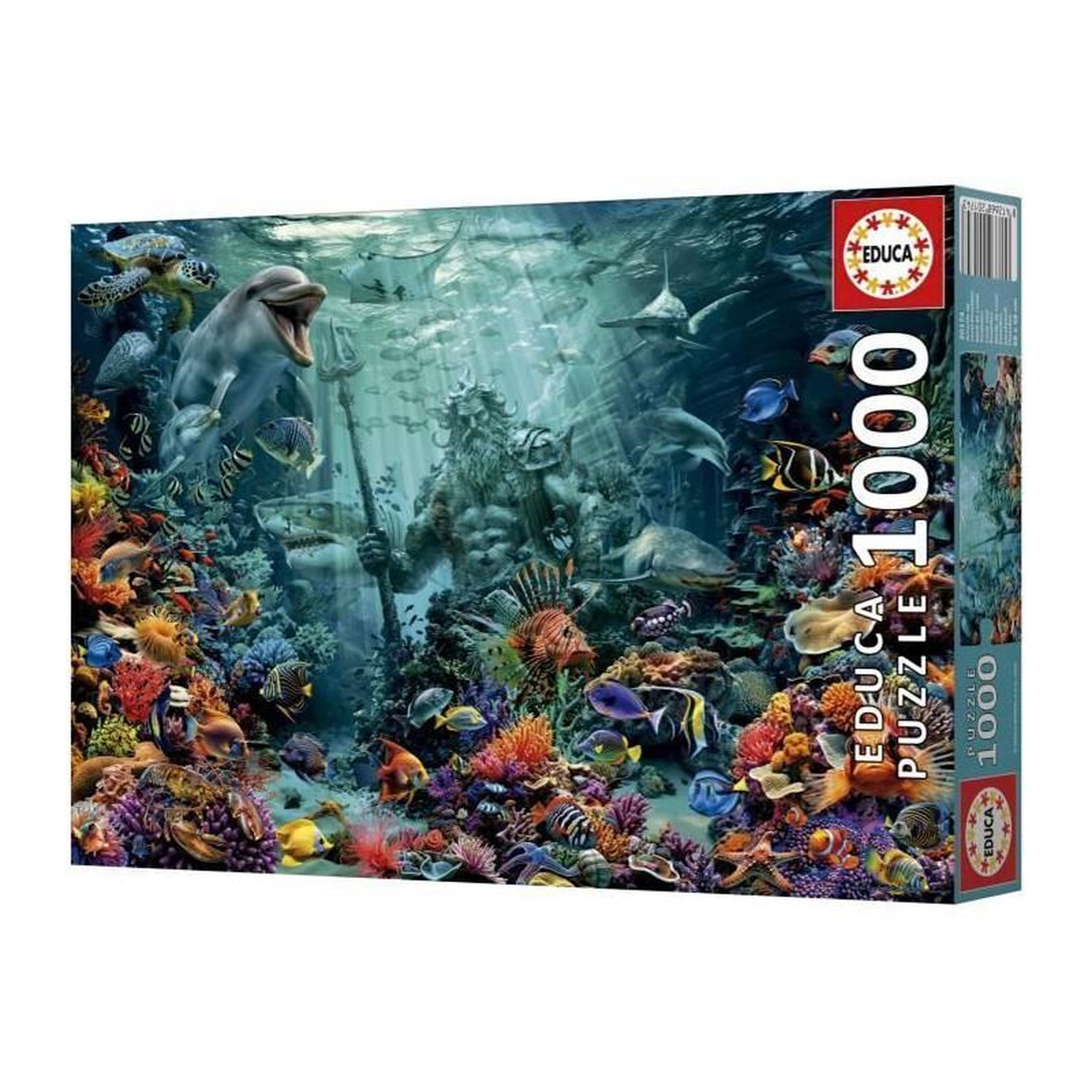 Voir la diapositive 3 : EDUCA Puzzle - EDUCA - Récif de Corail Poséidon - 1000 pieces - Paysage et nature - Mixte - Intérieur