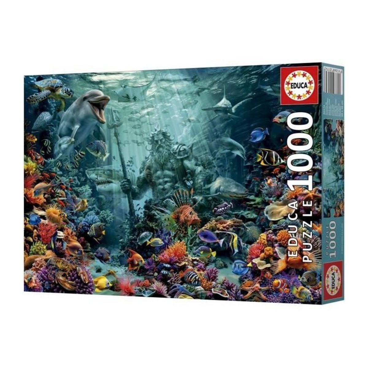 EDUCA Puzzle - EDUCA - Récif de Corail Poséidon - 1000 pieces - Paysage et nature - Mixte - Intérieur