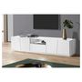 Voir la diapositive 1 : Meuble TV 4 portes 1 niche 1 tiroir L220cm VERONA