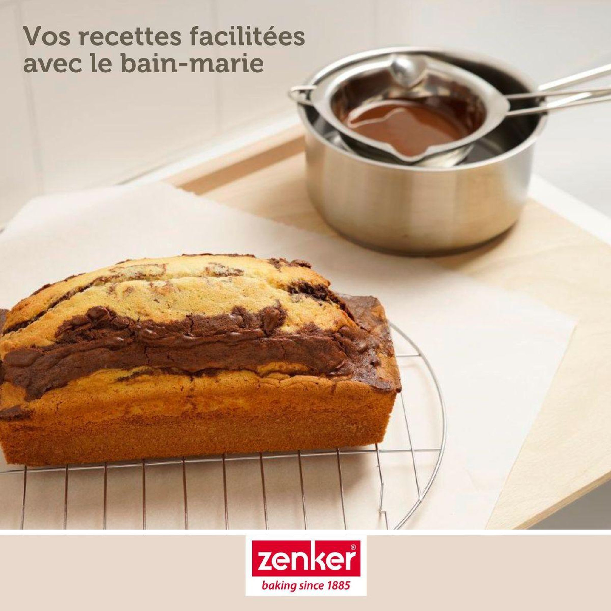 Voir la diapositive 6 : ZENKER Service à bain marie et pince à friture pour beignets zenker smart pastry