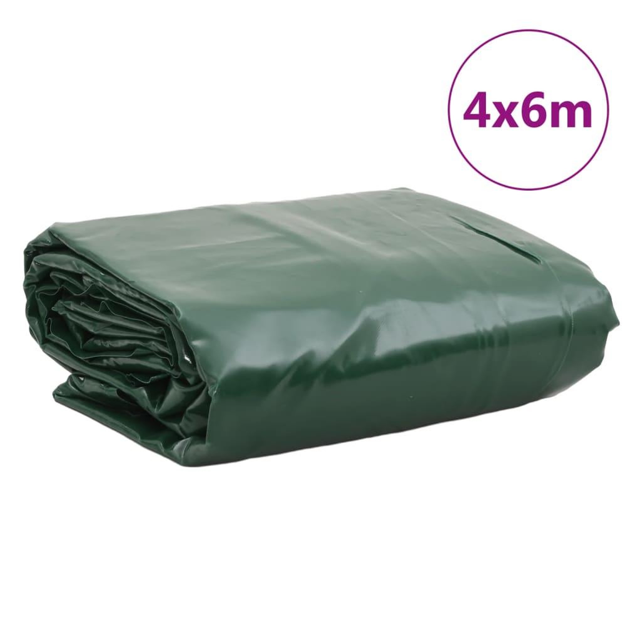 Voir la diapositive 6 : VIDAXL Bache vert 4x6 m 600 g/m²