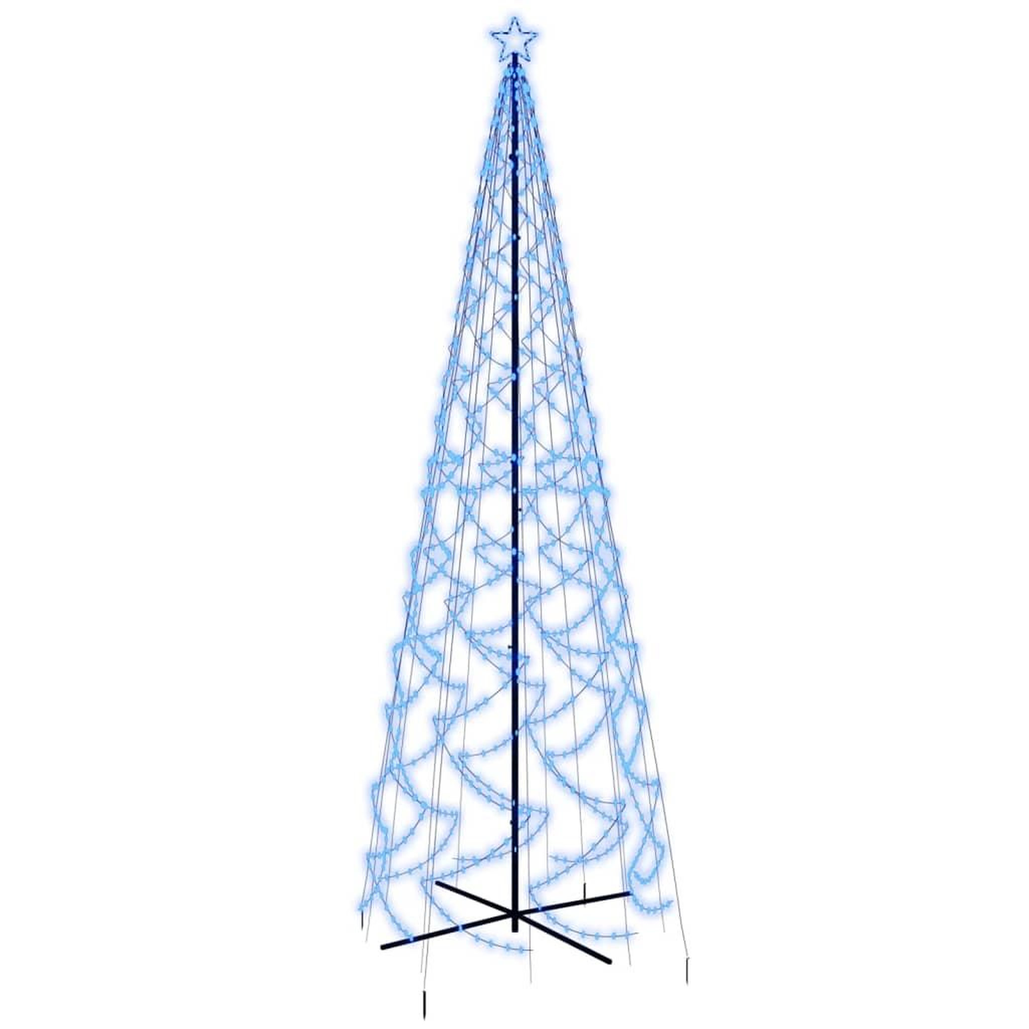 Voir la diapositive 2 : VIDAXL Arbre de Noël cone 1400 LED Bleues 160x500 cm
