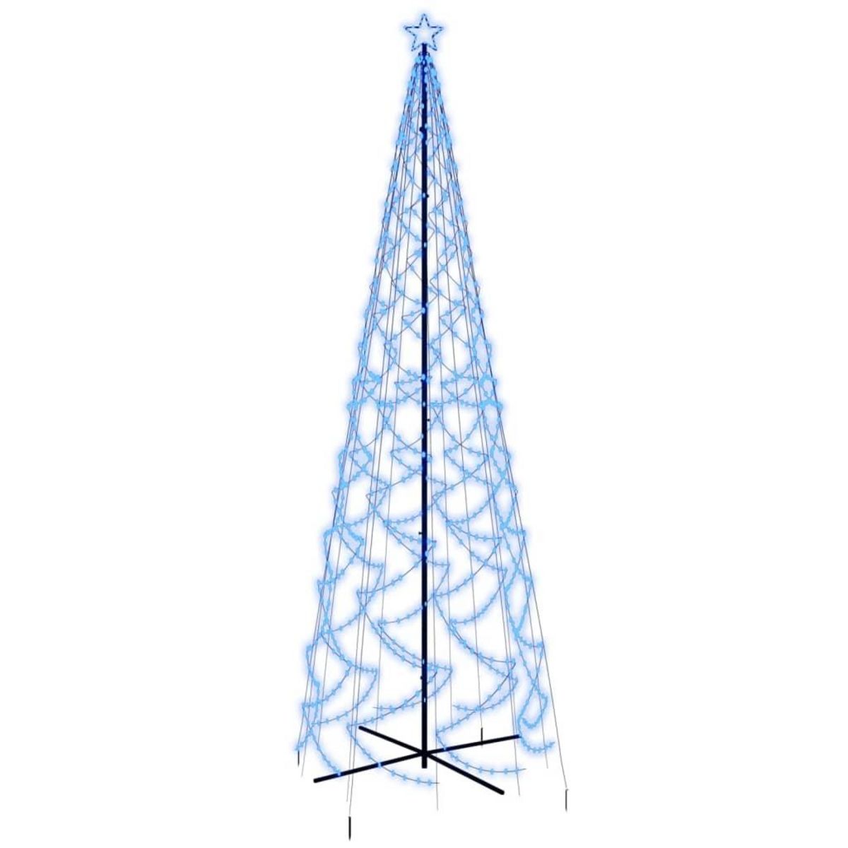 VIDAXL Arbre de Noël cone 1400 LED Bleues 160x500 cm