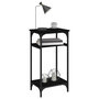 Voir la diapositive 4 : VIDAXL Table d'appoint Noir 40x30x75 cm Bois d'ingenierie
