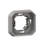 Legrand Support plaque étanche PLEXO pour montage encastré 1 poste gris (boîte de 10) LEGRAND 069681L