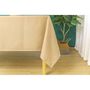 Voir la diapositive 2 : UNIVERS DECOR Nappe antitache unie Beige rectangulaire 145 x 240 cm