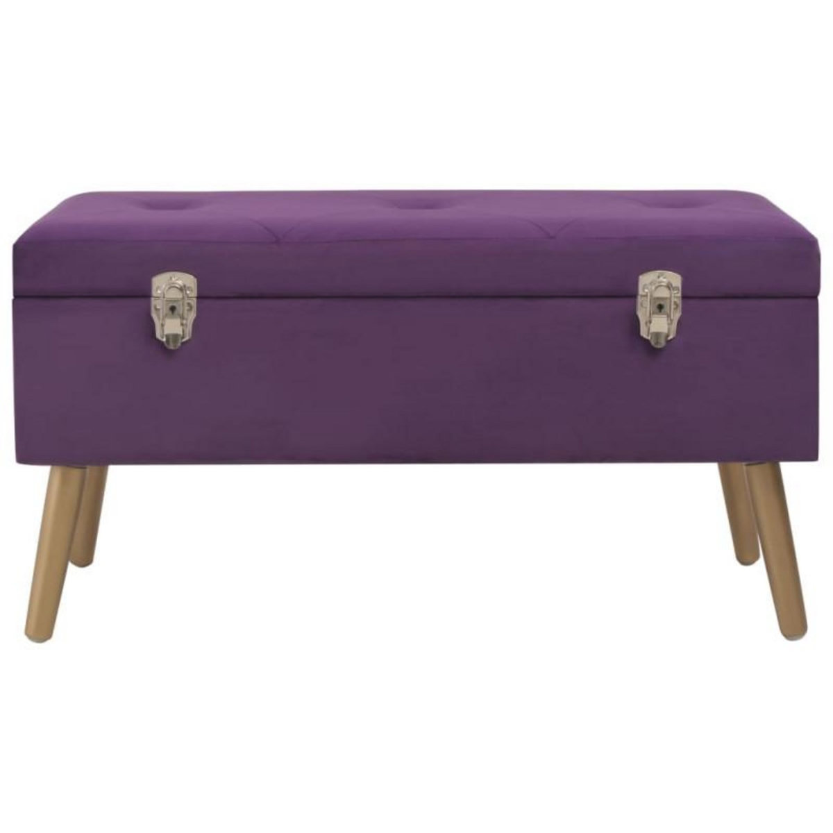 VIDAXL Banc avec compartiment de rangement 80 cm Violet Velours