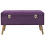 Voir la diapositive 2 : VIDAXL Banc avec compartiment de rangement 80 cm Violet Velours