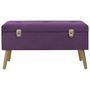 Voir la diapositive 2 : VIDAXL Banc avec compartiment de rangement 80 cm Violet Velours