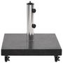Voir la diapositive 4 : VIDAXL Socle de parasol Granite 30 kg Carre Noir