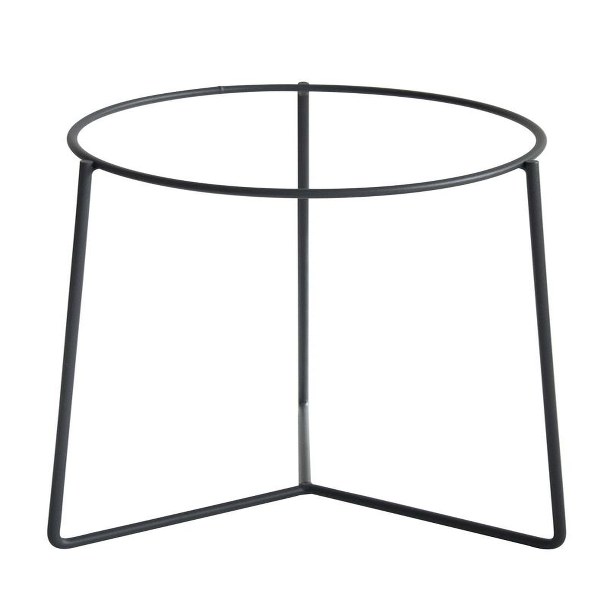 CENTRALE BRICO Tripode pour pot anthracite - 38x36 cm - acier époxy