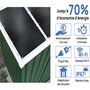 Voir la diapositive 3 : Habitat et Jardin Abri de jardin métal -  Rosas   - 10,85 m² avec panneaux solaires - Vert