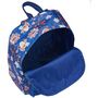 Voir la diapositive 4 : LES PETITES BOMBES Sac à dos 1 compartiment bleu motifs fleurs