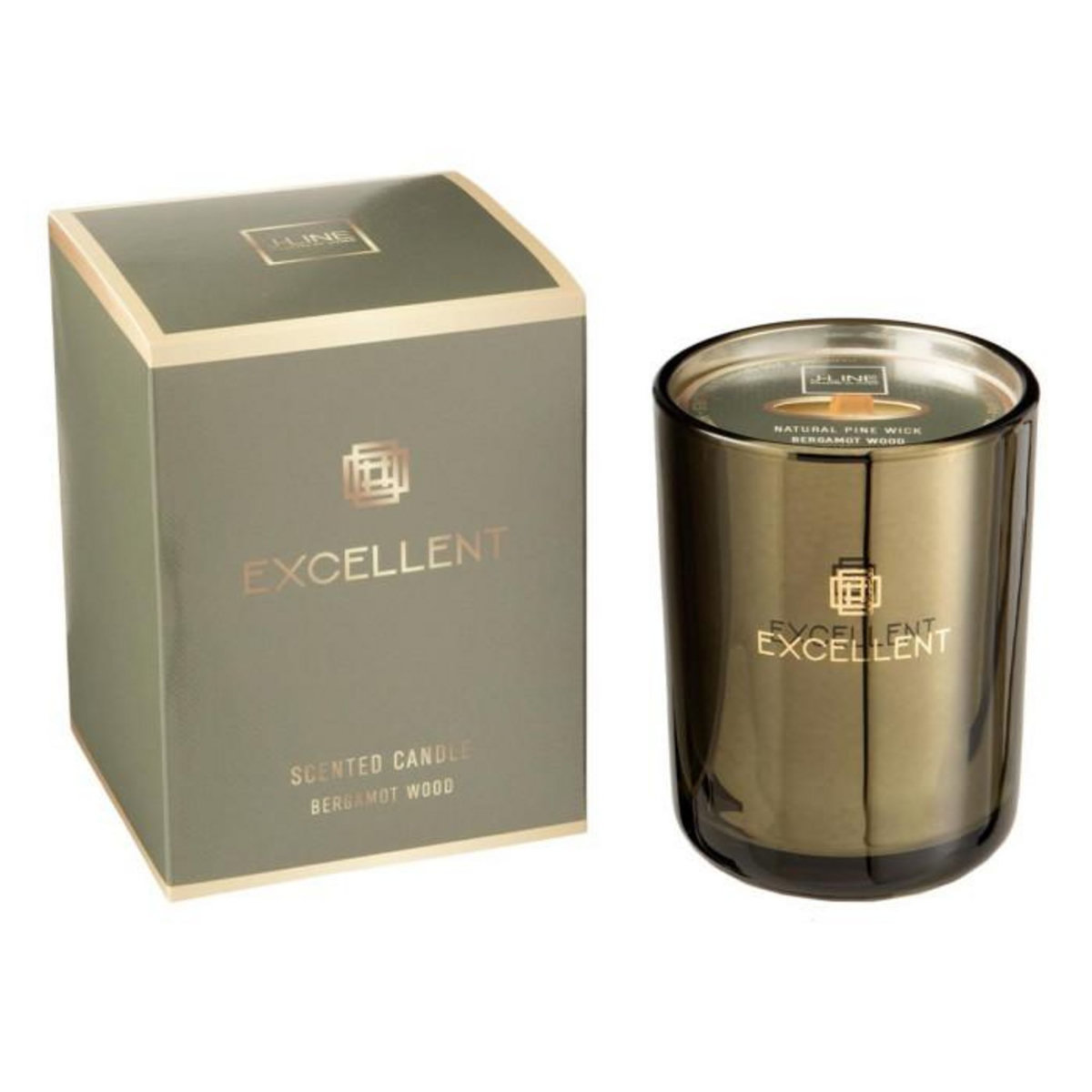 Paris Prix Bougie Parfumée  Excellent  12cm Bergamot Wood Vert