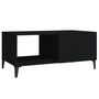Voir la diapositive 2 : VIDAXL Table basse noir 90x50x40 cm bois d'ingenierie