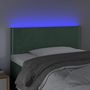 Voir la diapositive 3 : VIDAXL Tete de lit a LED Vert fonce 90x5x78/88 cm Velours