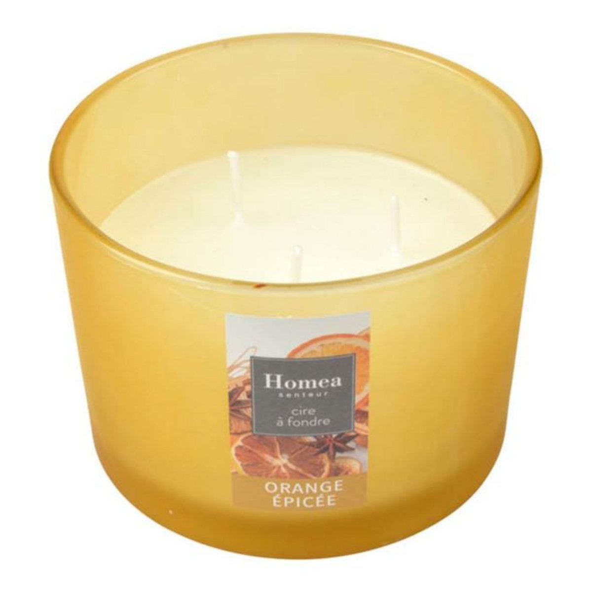 Paris Prix Bougie Verrine Parfumée  Essentiel II  11cm Orange Epicée