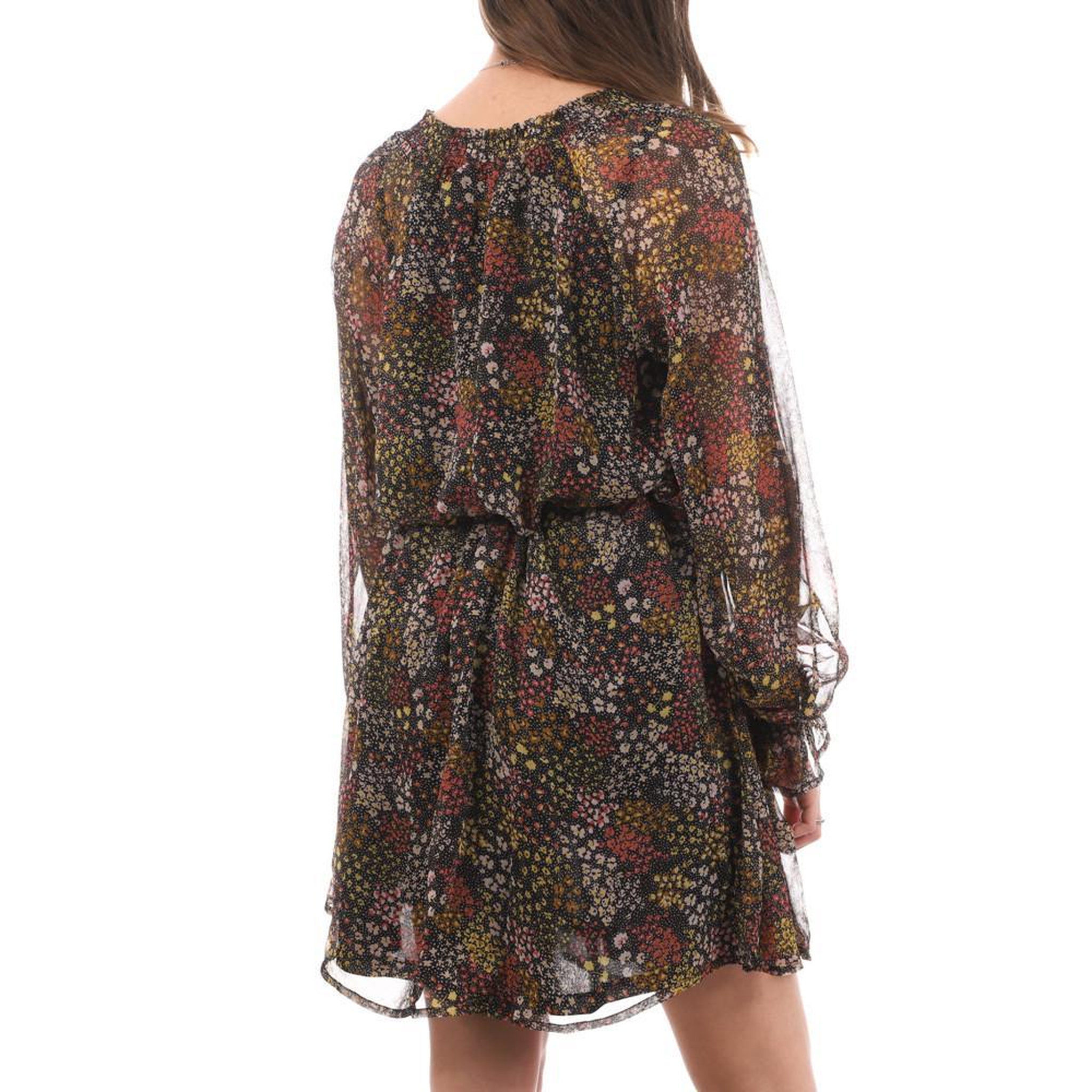 Voir la diapositive 2 : JACQUELINE DE YONG Robe Noir Imprimé Femme JDY Mette