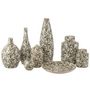 Voir la diapositive 2 : Paris Prix Vase Poire en Porcelaine  Yezi  43cm Vert & Blanc