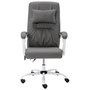 Voir la diapositive 2 : VIDAXL Chaise de bureau de massage Gris Similicuir