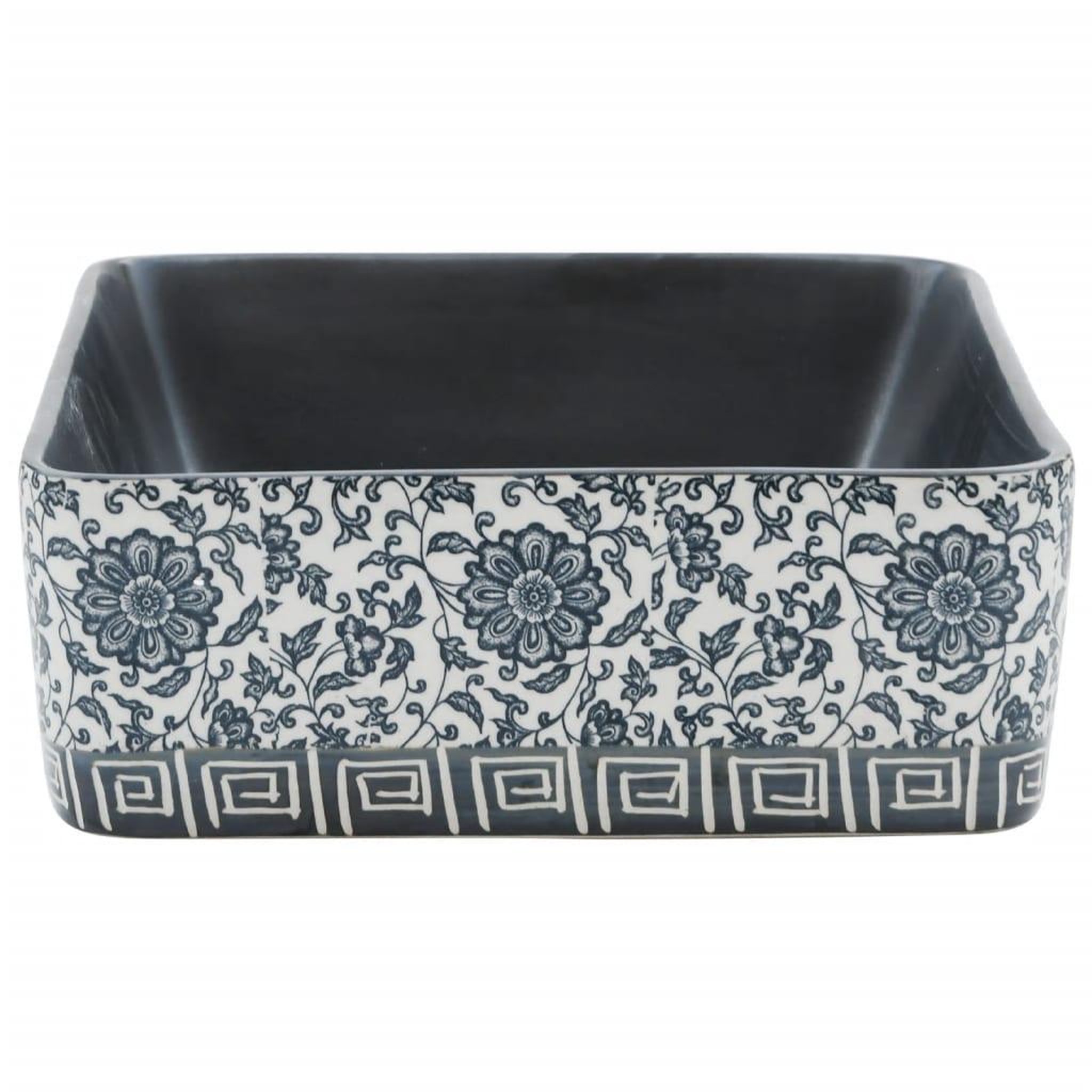 Voir la diapositive 5 : VIDAXL Vasque a poser noir/bleu rectangulaire 46x35,5x13 cm ceramique