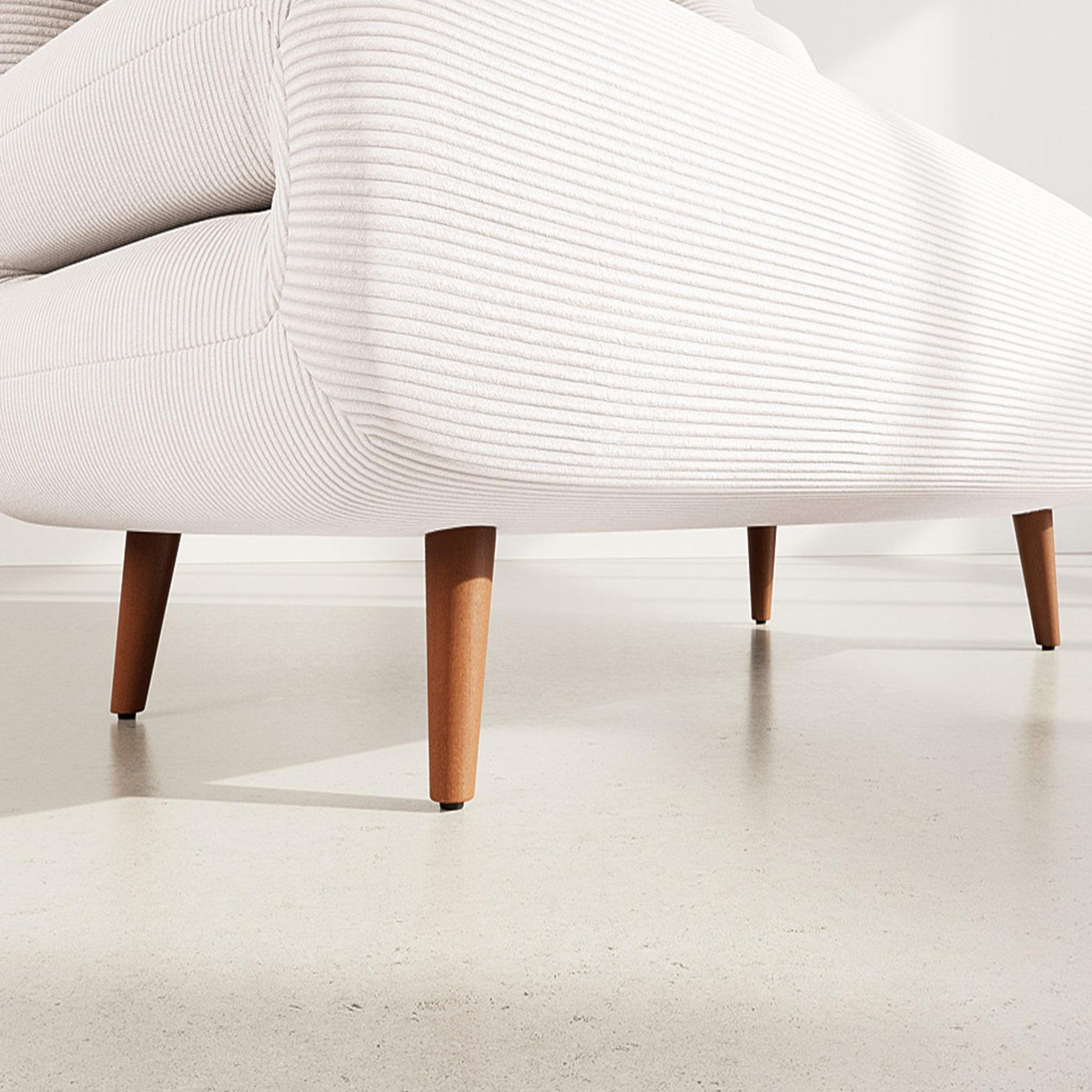 Voir la diapositive 4 : BEST MOBILIER Lumi - banquette convertible clic-clac 2 places en velours côtelé