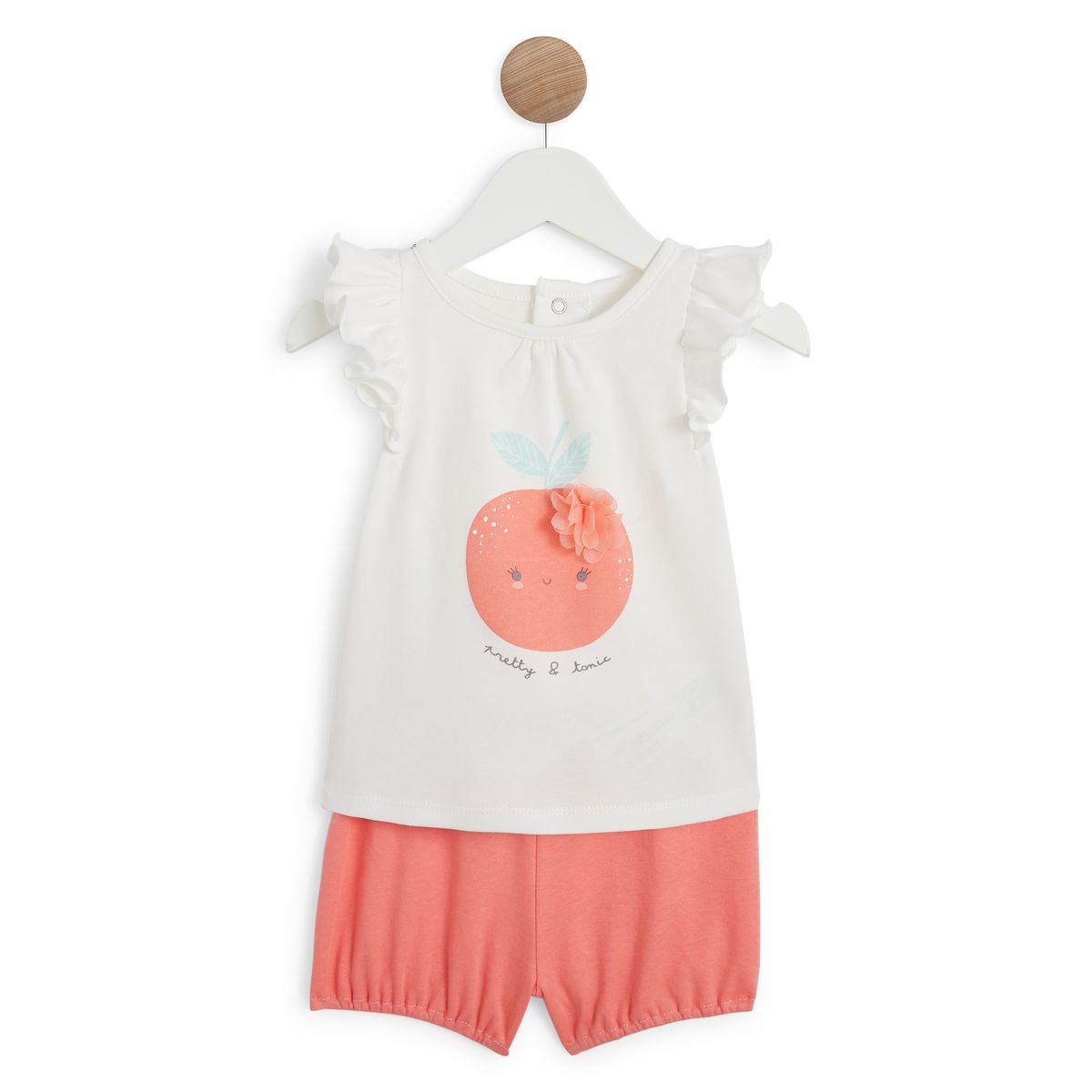 INEXTENSO Pyjashort pomme bébé fille
