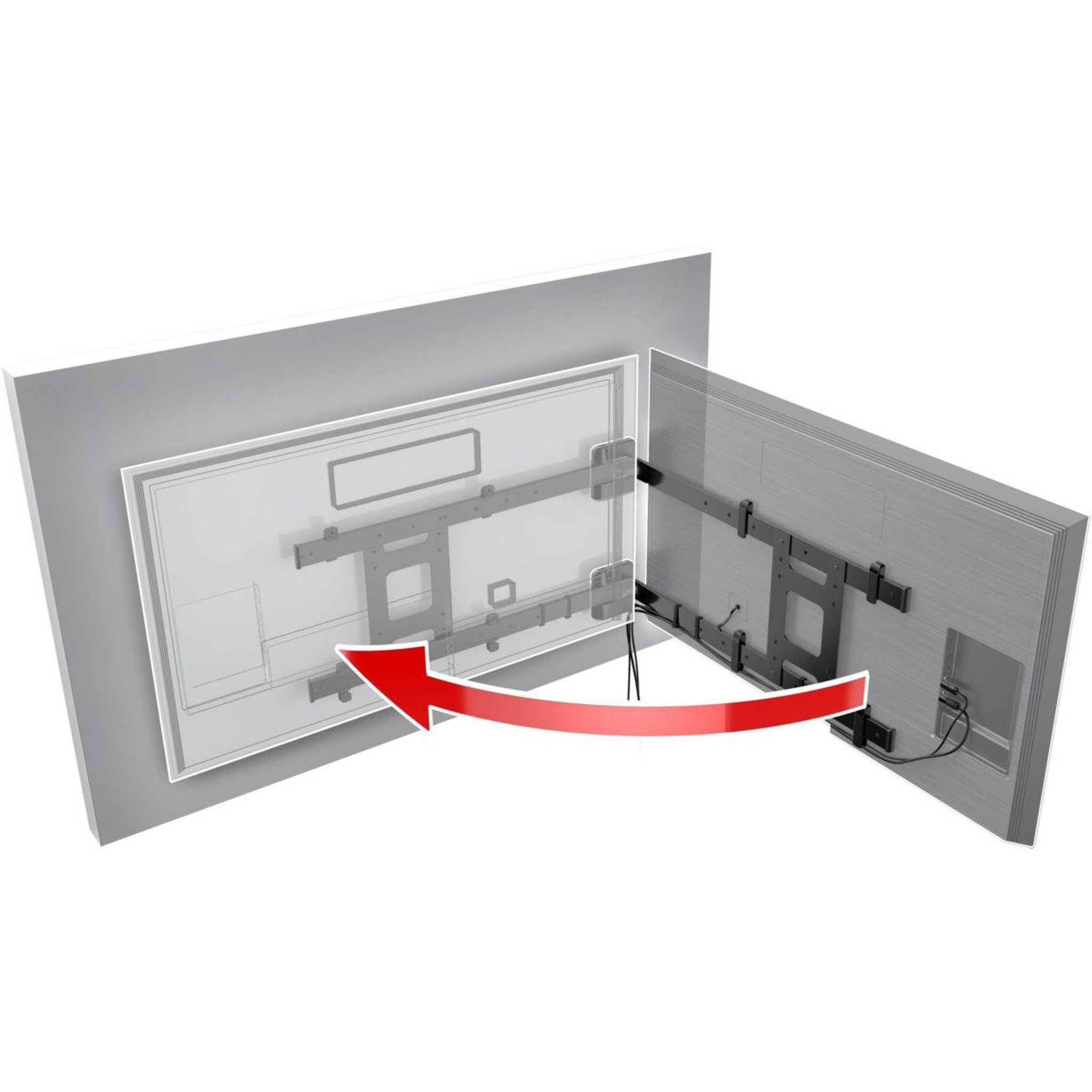 Voir la diapositive 4 : Meliconi Support mural TV orientable FLAG TV - TV 49-82p