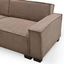 Voir la diapositive 4 : Paris Prix Canapé Convertible 3 Places Velours  Dudley  230cm Taupe