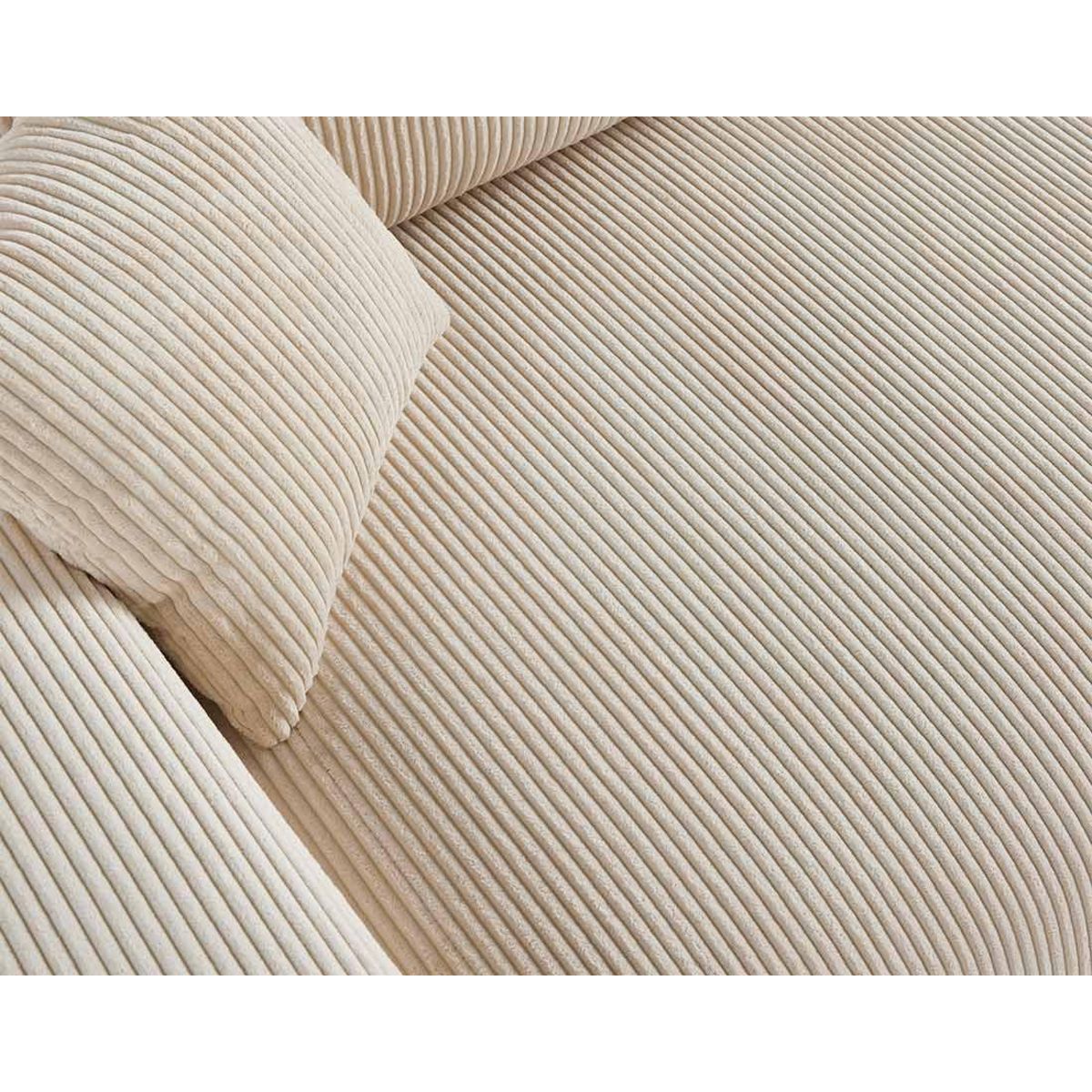 LISA DESIGN Garance - canapé panoramique en u - 7 places - en velours côtelé