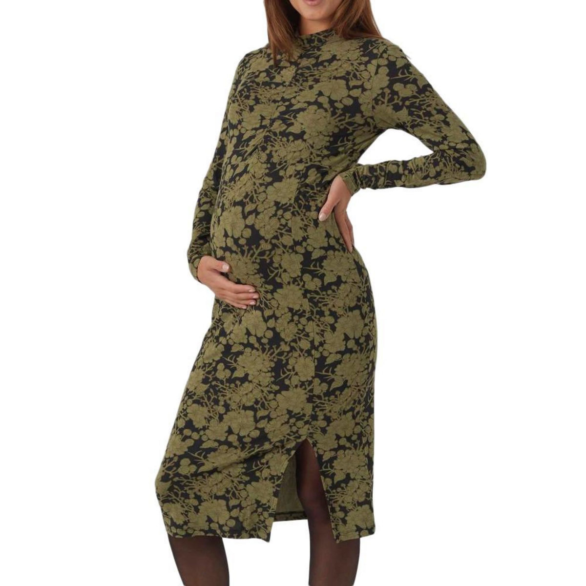MAMALICIOUS Robe de Grossesse e/Kaki Femme Mamalicious Filicia