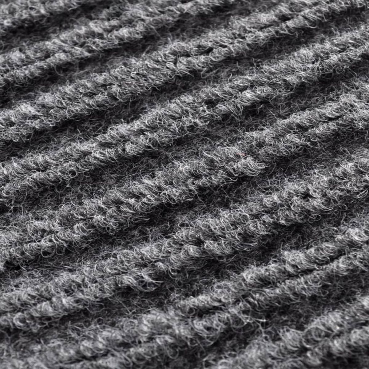 VIDAXL Paillassons 2 pcs PVC Gris 90x60 cm