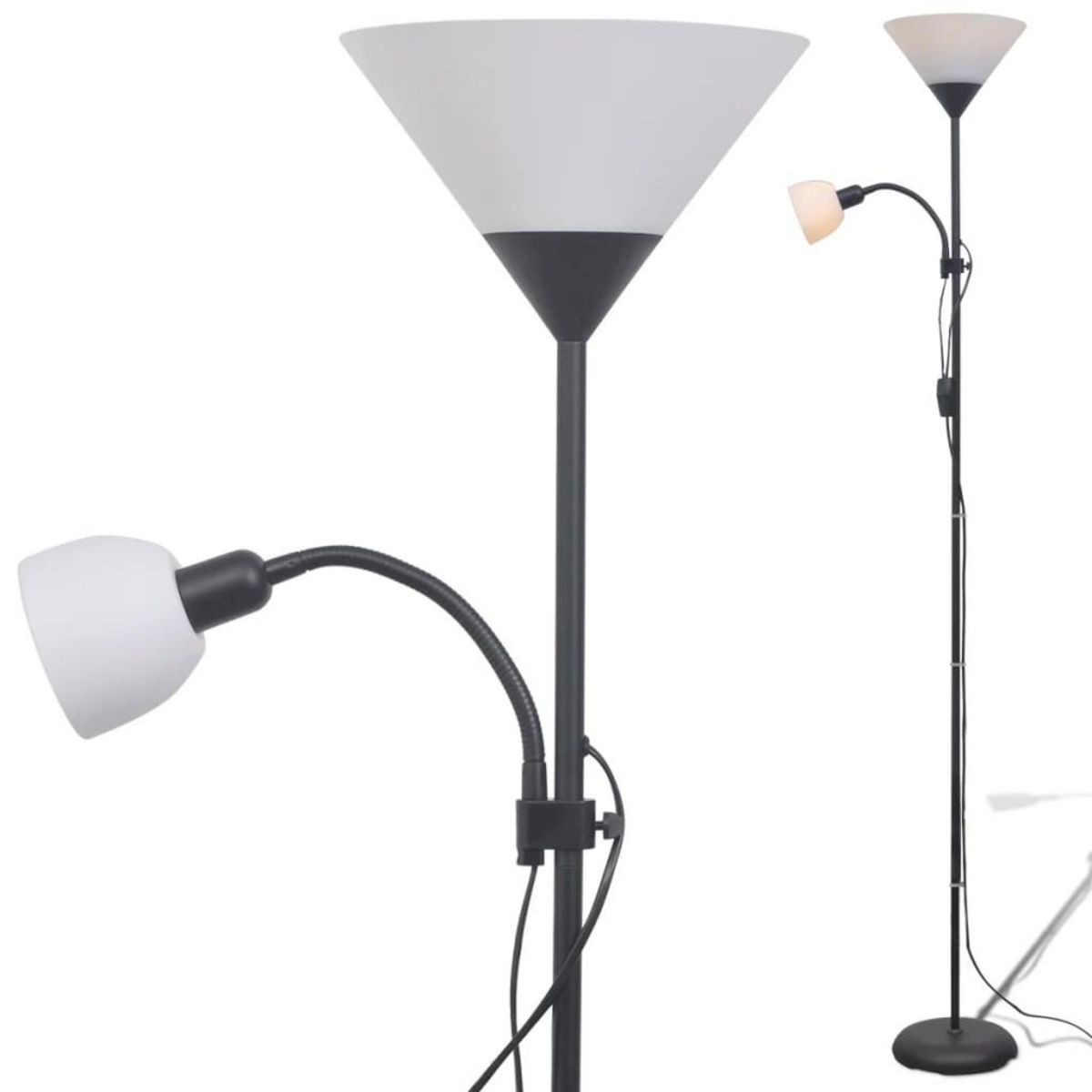 VIDAXL Lampadaire Noir