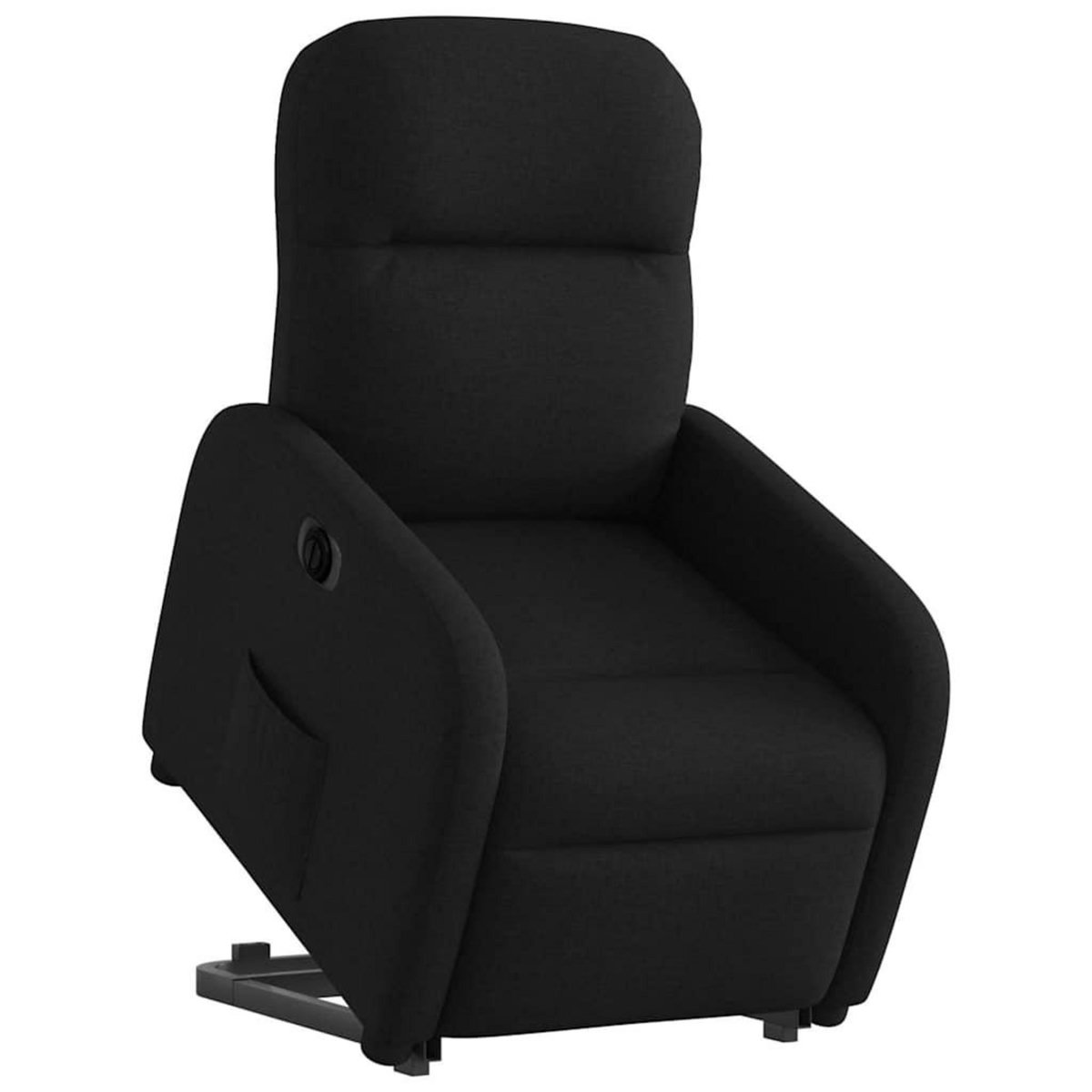VIDAXL Fauteuil inclinable electrique noir tissu