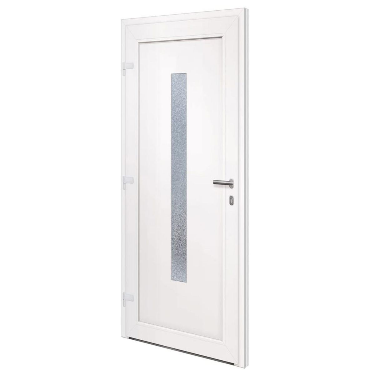 VIDAXL Porte d'entree Blanc 98x208 cm PVC