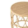 Voir la diapositive 4 : Paris Prix Lot de 2 Tables Gigognes en Rotin  Vague  50cm Naturel