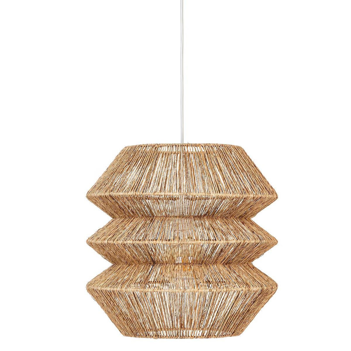 ATMOSPHERA Lampe Suspension en Jute  Liaz  38cm Naturel